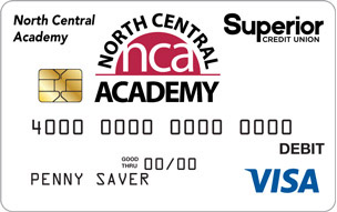 SCU VISA north central academy card