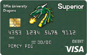 tiffin university dragons card